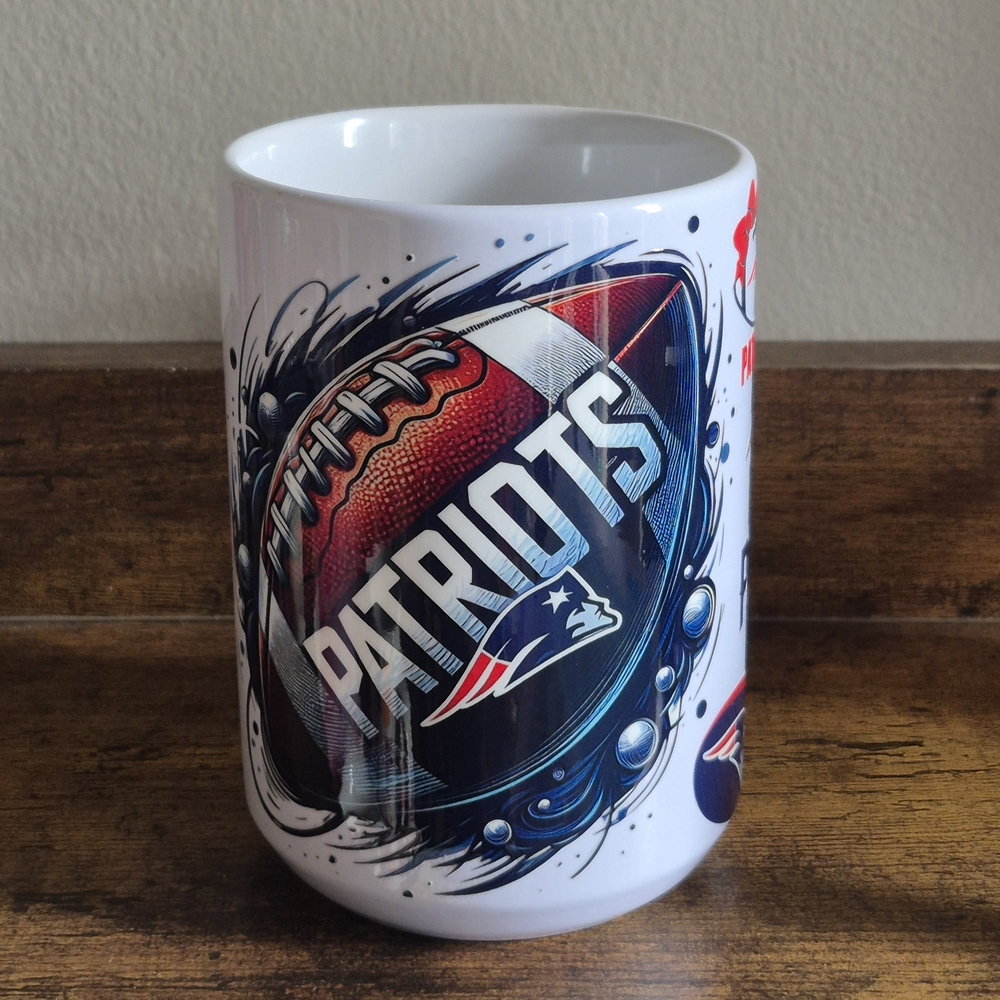 🪻3/$25 New England Patriots Ceramic Coffee Tea 15oz Mug